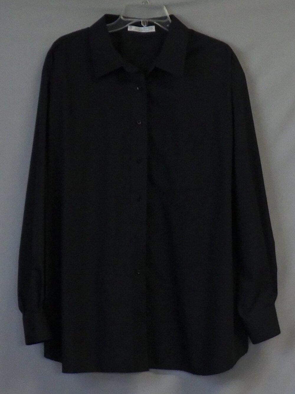 Foxcroft Black Button Down Shirt
